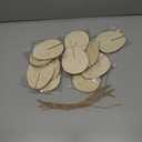 Wood Circle Drink Tags; Blank Wooden Name Place Card; Wooden Wine Glass Markers; Ideal for Weddings, Parties & Decor