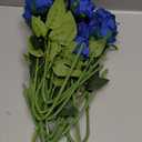 Tifuly Royal Blue Roses Artificial Flowers -12 pcs Realistic Single Long Stem Fake Silk Roses Bouquet for Party Home Wedding Centerpiece Office DIY Decor 