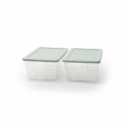 Sterilite 2-Pack Stackable Storage Bin with Lid, Clear Plastic Design, 6 Quart