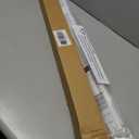 No Drill Zebra Blinds for French Door, 26 5/8" W x 72" L, White