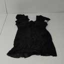 Blooming Jelly Women's Plus Size Bathing Suit One Piece Swim Dress Tummy Control Swimsuits Ruffle V Neck Swimwear (Large, Black)