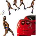 4 Funny Stickers Pranks for Cars, Laptops, Water Bottles, Trucks, SUV, Decal Prank Ideas - Super Man Drawers on Roller Skates