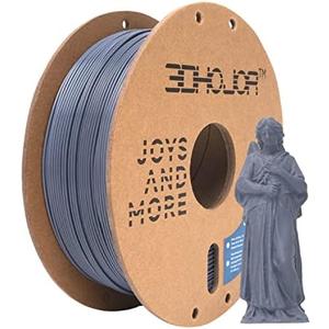 3DHoJor PLA Pro (Plus) Filament 1.75mm, 3D Printer Filament PLA+, Cardboard Spool 3D Printing Filament, Dimensional Accuracy +/- 0.03 mm, Grey, 1kg
