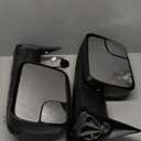 OCPTY Left Right Pair Tow Mirror Towing Mirrors For 1994-2001 For Dodge For Ram 1500 1994-2002 For Dodge For Ram 2500 1994-2002 For Dodge For Ram 3500 Manual Adjusted With Black Housing