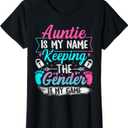 Gender Reveal Design for a Keeper of the Gender Aunt T-Shirt, Mediu