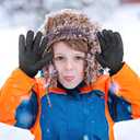 Geyoga 2 Pairs Kids Ski Gloves Waterproof Winter Mittens Warm Gloves Snow Mittens for Children