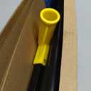 Floor Squeegee for Concrete and Tile Cleaning, 24'' Rubber Wiper Broom, Large Heavy Duty Water Scraper with 60'' Long Handle for Garage, Deck, Bathroom, Shower Glass, Window, 24in