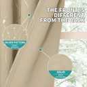 BGment Short Room Darkening Curtains 54 inch Length for Small Windows, Grommet Thermal Insulated Drapes for Bedroom with Wave Line and Dots Printed, 2 Panels, Each 38 x 54 Inch, Beige