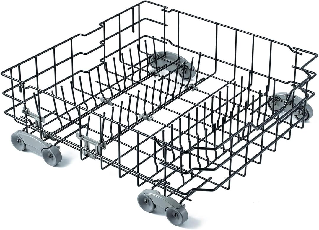 WD28X25960 Dishwasher Lower Rack Replacement Parts for GE Lower Dishrack Drawer Tray Rack 21.8 x 20.6 x 7.3 GE PDW7880G00SS GDWT368V55SS Profile Dishwasher Bottom Dish Rack Assembly 1 Pcs