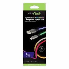 CellCandy USB C Glow Cable 3Ft
