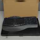 Perixx Periboard-612B Wireless Ergonomic Split Keyboard with Dual Mode 2.4G and Bluetooth Feature, Compatible with Windows 11 and Mac OS X System, Black, US English Layout