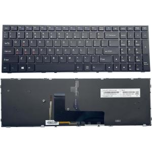 USA US Layout New Laptop Keyboard for Clevo Sager P650 P650SE P655SE NP8652 NP8650 NP8670 NP8671 MP-13H83USJ430B 6-80-P6500-013-1 Black Framed Backlight