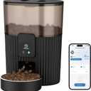 PAPIFEED Automatic Cat Feeder with App, 2.4G WiFi Cat Food Dispenser, 3L Slow Feeder Timed Cat Feeders for Dry Food, 10 Meals/Day, 6 Portions/Meal, Dual Power Supply Smart Pet Feeder for Small Dog
