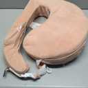 My Brest Friend Nursing Pillow - Deluxe - Enhanced Comfort w/ Slipcover - Ergonomic Breastfeeding Pillow For Ultimate Support For Mom & Baby - Adjustable Pillow W/ Handy Side Pocket, Soft Rose