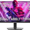 SANSUI 24 Inch Gaming Monitor 200Hz 1Ms FreeSync HDR 110% sRGB FHD 1080P Computer Monitor HDMI DP Ports Eye Care Frameless VESA Mount Cable Management (ES-G24F4L HDMI Cable Included)