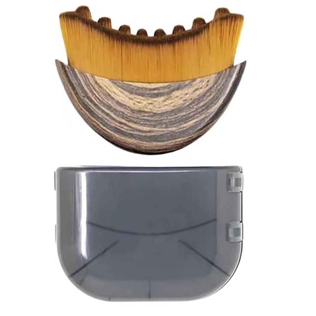 Lymphatic Contour Face Brush Lymphatic Drainage Massager Double Chin Reducer Lymphatic Drainage Brush for Face Ergonomically Designed to Fit The Skin Precisely and Relieve Fatigue, Brown