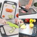 Double-Sided Stainless Steel Cutting Board (14x10In)  Metal Chopping Board for Kitchen, Easy to Clean, Dishwasher Safe, Durable & Hygienic