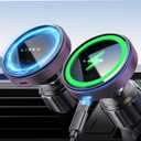 LISEN for Magsafe Car Mount Charger 360 Rotatable, 2024 Newe Car Holder, Wireless Magnetic Car Charger, Universal Magsafe Charging Mount Vent Phone Mount for Car Fits iPhone 15 14 13 12, Purple