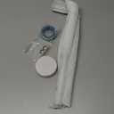 NearMoon Shower Arm, Extra Extension Arm with Flange, Stainless Steel Wall-Mounted Showerhead Extender Pipe (24 Inch, Chrome Finish)