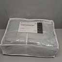 KASENTEX King Size Comforter Set 3 Piece,Seersucker Breathable Fabric,Lightweight Fluffy Down Alternative,Box Stitch Quilting, All Season Machine Washable with 2 Pillow Shams,Sage Green