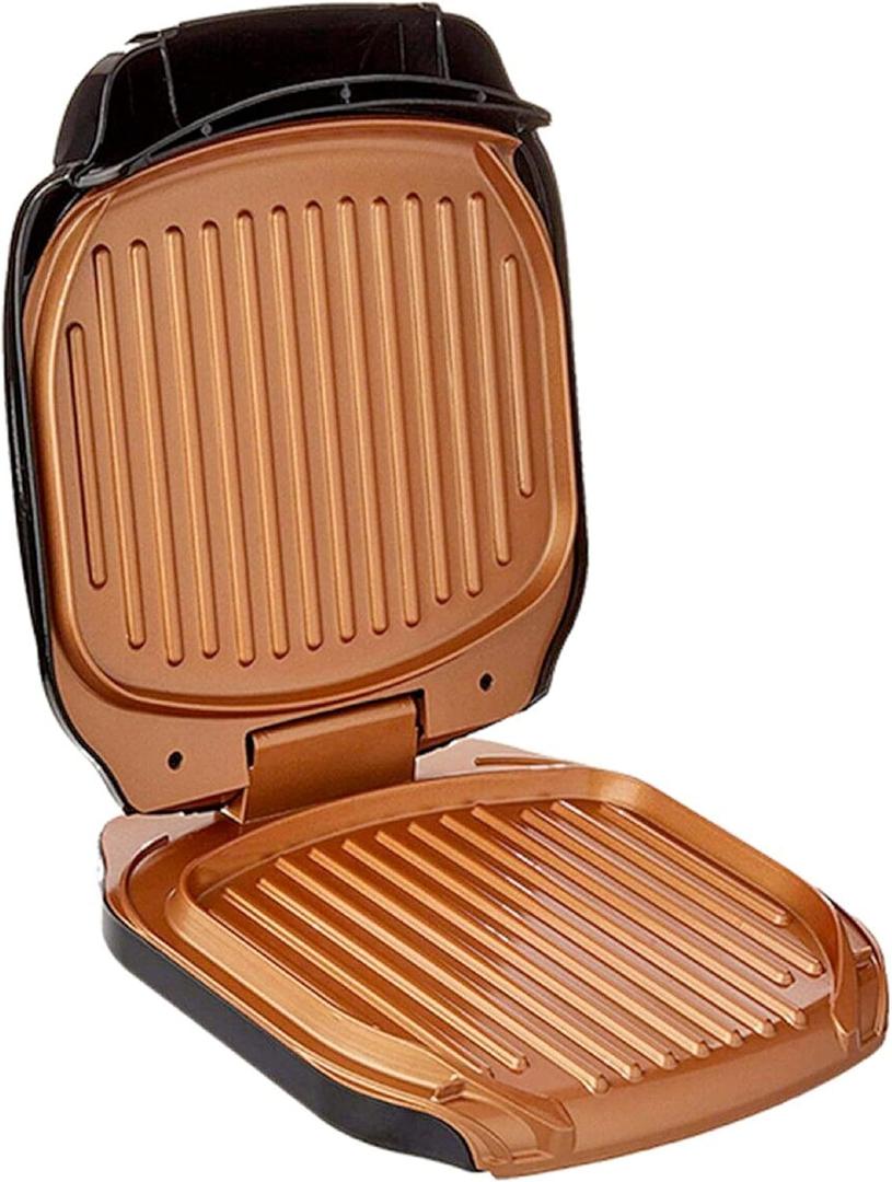 Gotham Steel Electric Grill Low Fat Multipurpose Sandwich Grill with Nonstick Copper Coating  As Seen on TV Large
