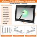 Upgraded W11101059 Washer Lid For Whirlpool Washing Machine Lid WTW8040DW4