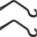 2pcs Metal Wall Hook Plant Hanging Basket Hook Bracket Home Outdoor Decoration Hook