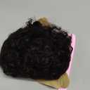 Amecire Short Curly Wigs for Black Women Human Hair Afro Natural Curly Wig Brazilian Virgin Pixie Cut Wig Human Hair With Bangs 150% Density None Lace Front Bob Wigs 1B Color (Big Curly)