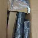 Black Square Swivel Stool with Wheel for Work SPA Shop Massage Height-Adjustable and Cost-Effective Rolling Stool Chair with Back