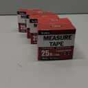 Tape Measure 25 ft, 5 Pack Bulk Easy Read Measurement Tape, Self-Locking Measuring Tape Retractable 1-Inch Wide x 25 ft