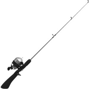 Zebco Dock Spincast Reel and Fishing Rod Combo, 42-Inch Durable Z-Glass Rod, Quickset Anti-Reverse Fishing Reel, Silver