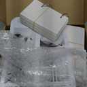 Marsui 8 Pcs Buffet Risers Food Display for Dessert Table Cake Riser Display Stands Acrylic Foldable Cardboard Cake Stands Tall Columns for Parties Birthday Wedding Pillars Decoration (Small)