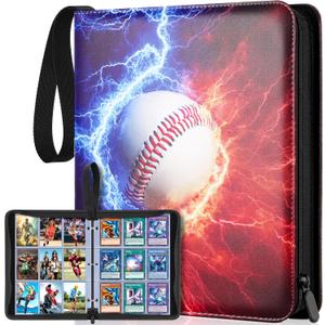 900 Pockets Baseball Card Binder for Trading Cards, 9 Pocket Sports Card Binder Durable Card Holder Album Baseball Card Protectors for MTC,TCG, Game Cards, Sports Cards