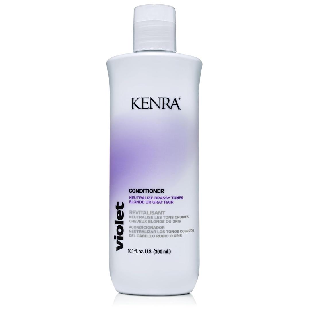 Kenra Violet Conditioner | Eliminates Brassy Tones | Purple Pigment + Deposit | Neutralizes Yellow | Moisturizes Processed Hair | Enhances Vibrancy of Blonde or Gray Hair | Color Safe (10.1 Ounce)