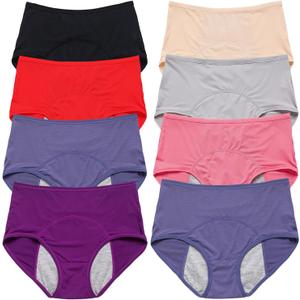 2026 Upgrade Leakproof Ladies Underwear, Incontinence Underwear for Women, Leak Proof Panties for Women Over 60 (XXX-Large) (8 Color)