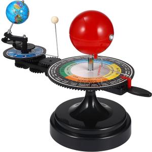 English Solar System Sun Earth Moon Orbital Model, Educational Planetarium Project Kit for Science Astronomy Teaching, Earth Moon Sun Rotation Model for Kids
