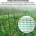 Safety Fence 4ft x 200ft, Extra Long Plastic Mesh Temporary Fencing with 50 Zip Ties, 0.6in Tight Mesh, Rope-Reinforced Edge & Top Rope for Garden Construction Snow Deer Animal Barrier, Green