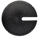 Sump Basin Cover 18 in. OD Plastic Submersible Sump Pump Cover Black Septic Tank Lid, Heavy Duty Protection for Outdoor Water wells, Sump Bucket, Water Sump Pump