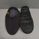 VeraCosy Men's Moccasin Slippers Comfy Soft Durable Slip-on Indoor Memory Foam House Shoes (US 9-10, Dark Grey)