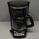 BLACK+DECKER 12-Cup Digital Coffee Maker, Programmable, Washable Basket Filter, Sneak-A-Cup, Auto Brew, Water Window, Keep Hot Plate, Black