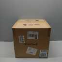 Farmhouse Vintage Glass Pendant Light with Handblown Hammered Shade - Adjustable Hanging Cord for Kitchen Island, Dining Room, Hallway - 11 Inch Chrome Ceiling Fixture