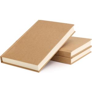 EOOUT 3pcs Blank Notebook, A5 Hardcover Sketchbook 120 Sheets 240 Pages Unlined Notebook, 100gsm Paper, 5.6 x 8.2in, Journal for Drawing, Art, Travelers Gifts, Students and Office Supplies