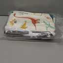 2Pcs Diaper Changing Pads for Baby, Dinosaur Change Mat, 3Layers Waterproof Change Pad Foldable Absorbent Mats for Women, Reusable Incontinence Underpads for Patient 24''x30'' (Dinosaur Black Star)