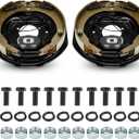 SEHNSUCHT Trailer Electric Brakes, 1 Pair of Electric Brake Assembly 12" X 2" for 5200lb 6000lb 7000lb Axle (Set 2: 1 Left+1 Right)