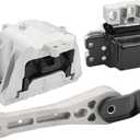 JDMON 3Pcs Engine Motor & Transmission Mount Kit Replacement for 2014-2019 Volkswagen Beetle, Passat, Jetta 1.8L, 2.0L Compatible with A6962, A4928, A6929