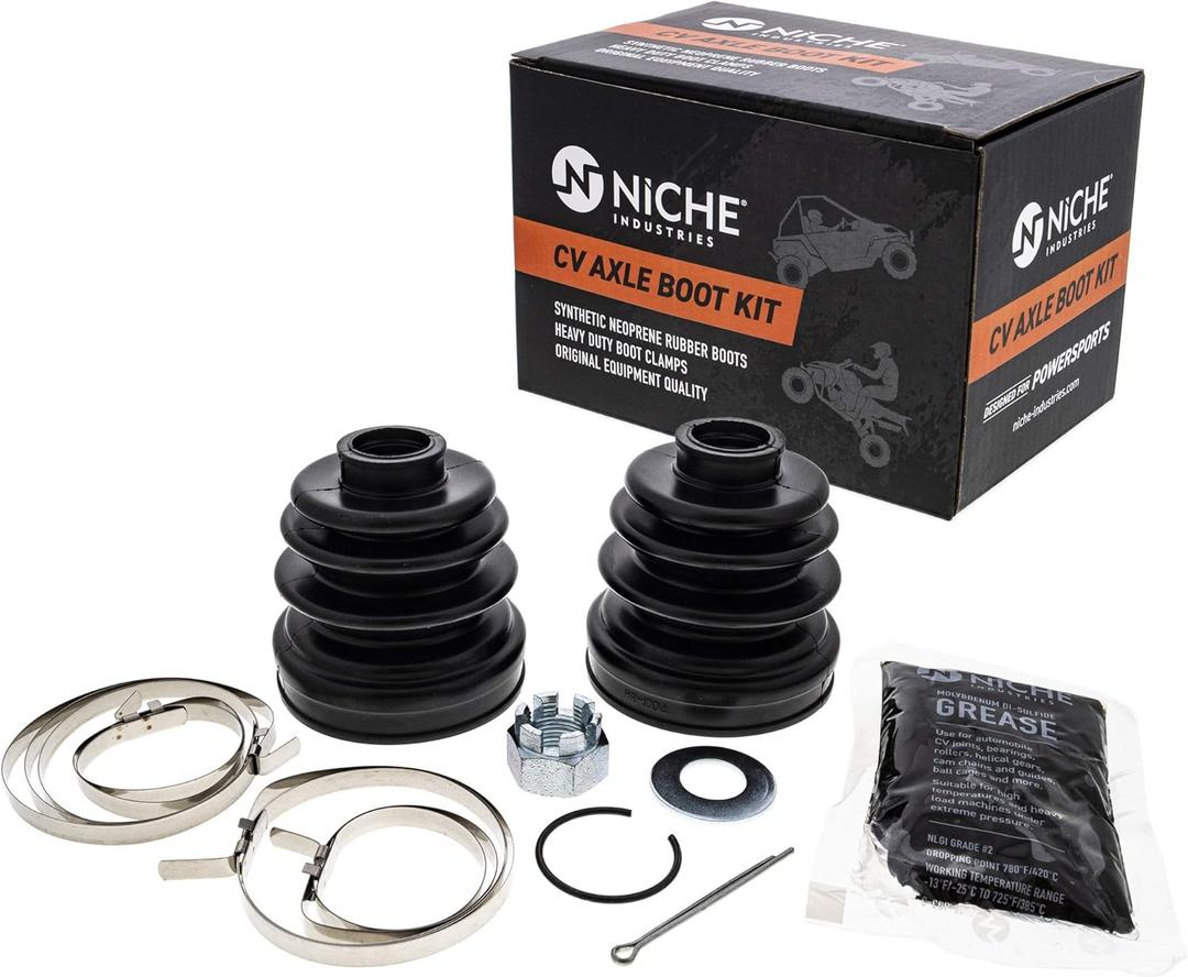 NICHE Rear CV Axle Boot Kit For Polaris 1350045 Sportsman 400 Diesel 455 Worker 500 ATV