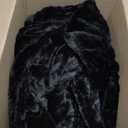 Bean Bag Chair Cover for Adults Kids Comfy Fluffy Giant Round Beanbag Cover Floor Chair Cover for Stuffed Animals Storage, 7FT, Black