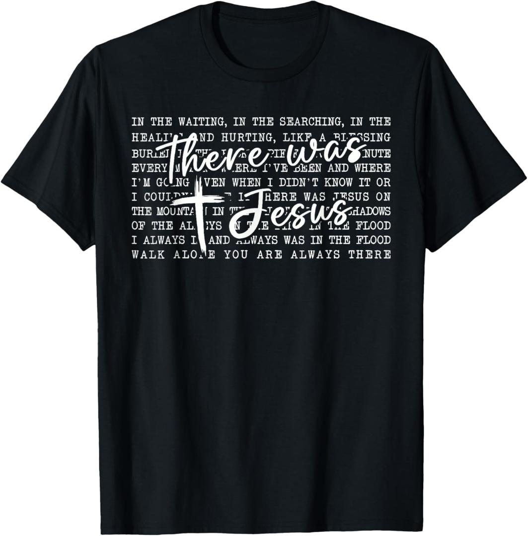 There was Jesus Christian Bible Verse Religious Faith Retro T-Shirt 2XL