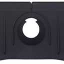 Silicone Sink Splash Guard 20 Inch Extended Ramp Kitchen Faucet Mat Bathroom Kitchen Sink Mat Non-Slip Splashproof Drying Mat Placemat (Black, L20" x 5.7")