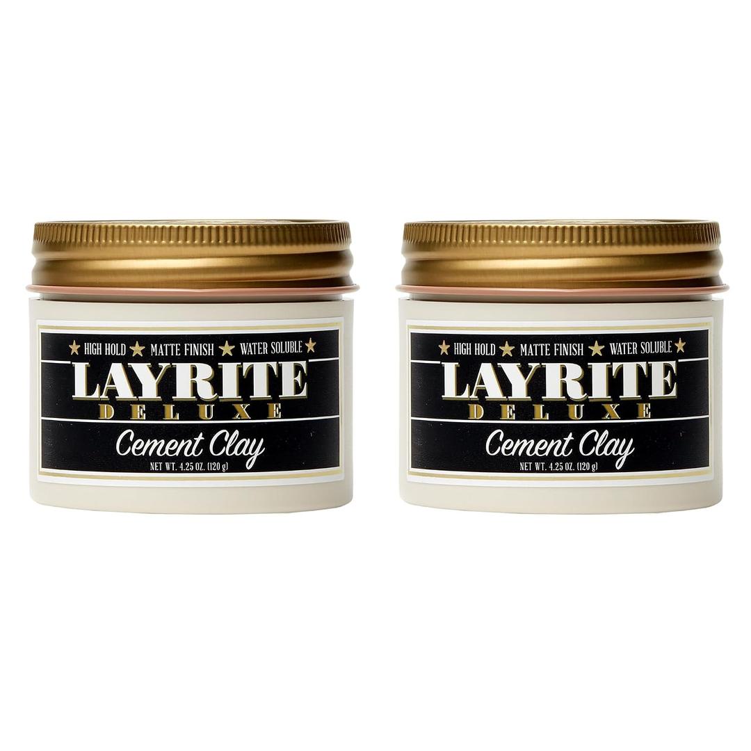 Layrite Deluxe Cement Clay 4.25 oz 2 pack